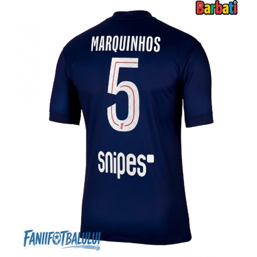 Paris Saint-Germain Marquinhos #5 Tricou Fotbal Replică 2025-26 Barbati Acasa Paris Saint-Germain Marquinhos #5 Tricou Fotbal Replică 2025-26 Barbati Acasa
